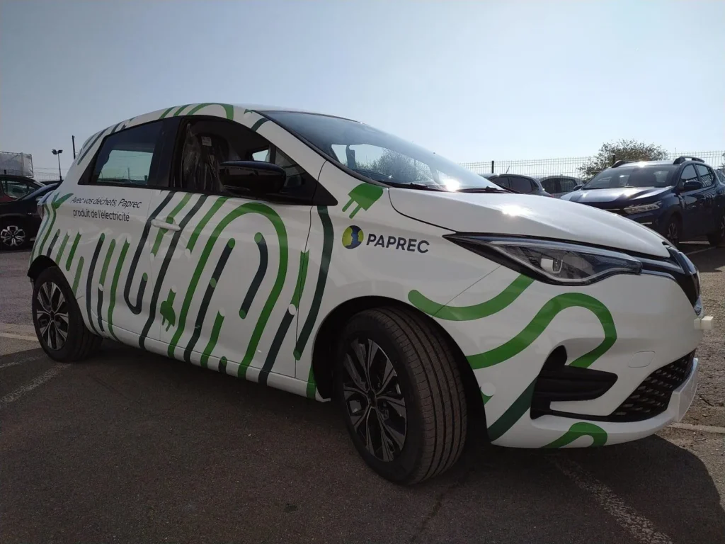 Photo Covering Renault ZOE Paprec